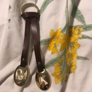 Michael Kors leather key chain